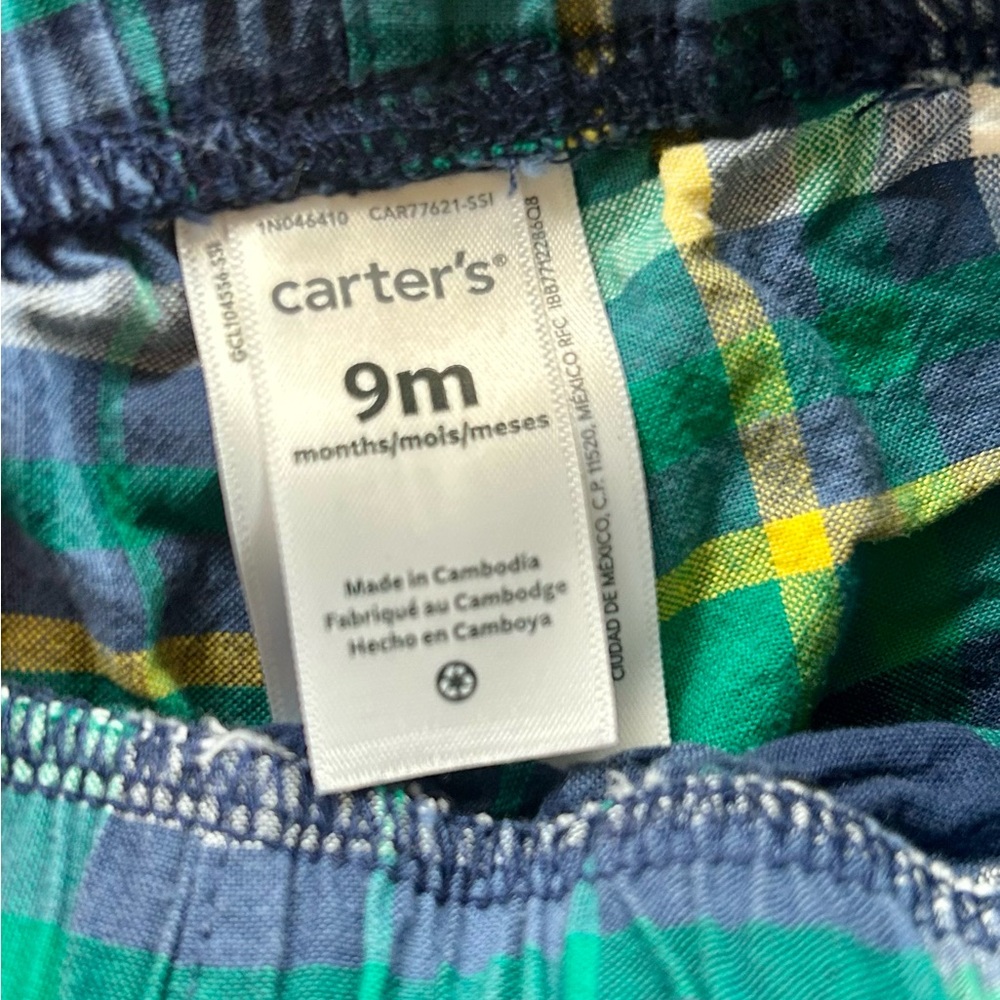 Mixed Kids Shorts Collection - Blue, Gray, Plaid size 6-9 Months - Picture 4 of 7